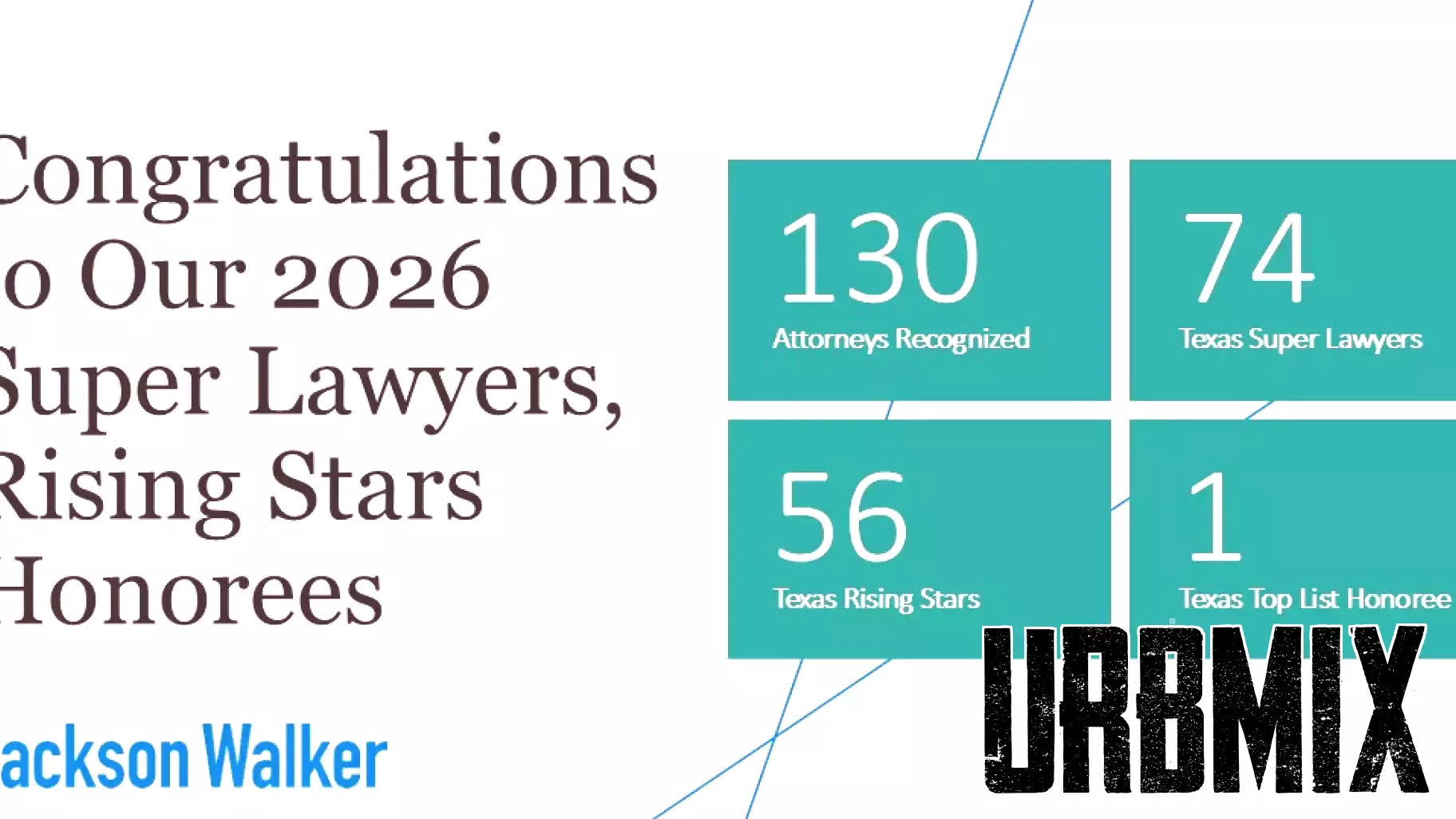 Jackson Walker Congratulates 2026 Texas Super Lawyers and Rising Stars