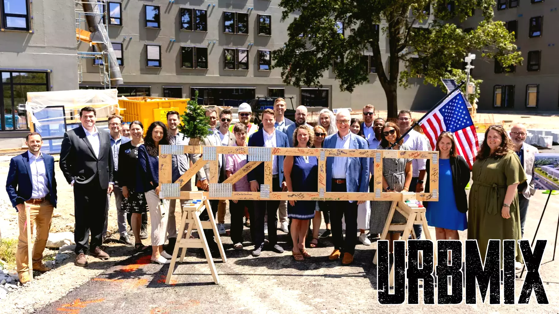 Major Milestone Reached with Topping-Off of New Residence Halls at Merrimack College