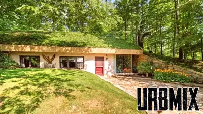 Earth-Sheltered Ohio Home That Is Built Almost Entirely Underground Comes With a Roof You Have to Mow